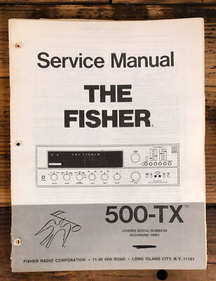 Fisher Model 500-TX Receiver  Service Manual *Original* #1-image