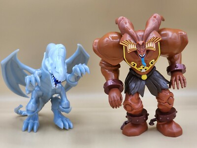 2002-03 Mattel Yu-Gi-Oh! Exodia The Forbidden One & White Dragon Action Figures-image