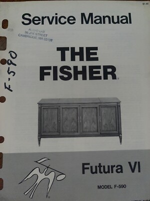 Fisher F-590 Service AM/FM Stereo Tuner Original-image