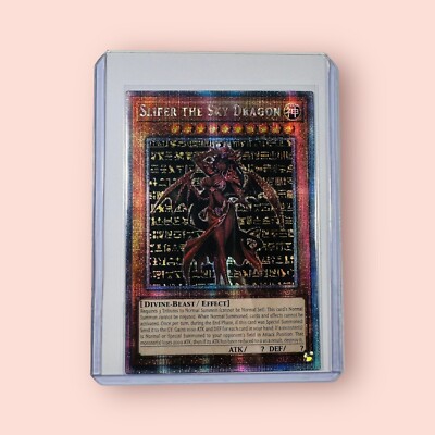 The Slifer The Sky Dragon Waifu YuGiOh HOLO Foil Rare Goddess Story 1st Ed Card-image
