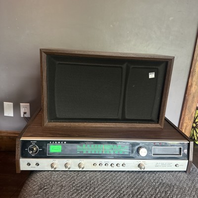 Vintage Fisher 8 Track Player Model 4080 Receiver / Music Center Speaker Ms-10-image
