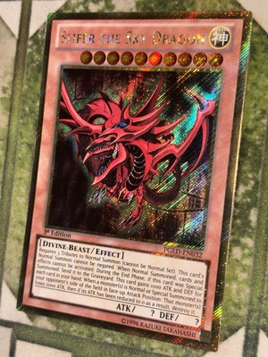 YuGiOh SLIFER THE SKY DRAGON Gold Secret Rare PGLD-EN032-image