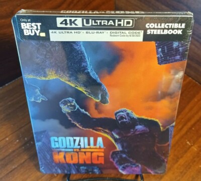 Godzilla vs Kong 4K Collector STEELBOOK (4K+Blu-ray) NEW-Free Box Shippin-image
