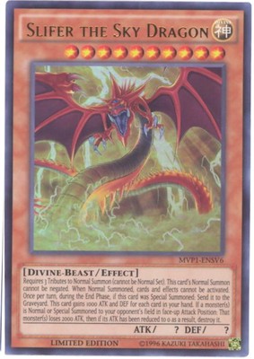 Yu-Gi-Oh Card - MVP1-ENSV6 - SLIFER THE SKY DRAGON (ultra rare holo) - NM/Mint-image