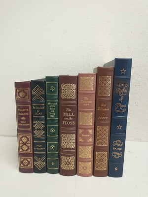 Easton Press Set of Seven Leatherbound Books Dickens, Paine, Joyce and More-image