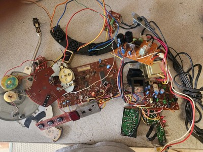 FISHER MT-6360  TURNTABLE PARTS POTENTIOMETER TONE ARM TRANSFORMER POWER BOARDS-image