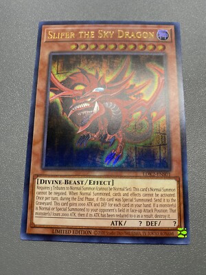 Yu-Gi-Oh! Slifer The Sky Dragon Ultra Rare Limited Edition LDK2-ENS01 MP-image