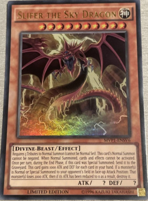 Slifer The Sky Dragon - MVP1-ENSV6 Ultra Rare Limited Edition YuGiOh TCG Card-image