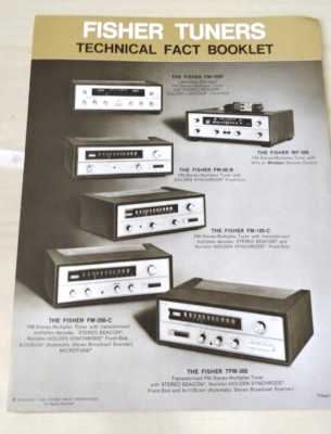 FISHER Tuners - Technical Fact Booklet - FM-1000 MF-300 FM-90-B FM-100C FM-200C-image