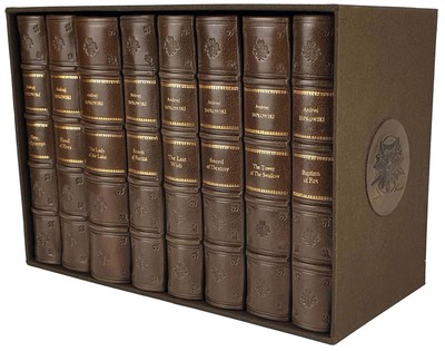 SAPKOWSKI - THE WITCHER complete series, leather binding-image
