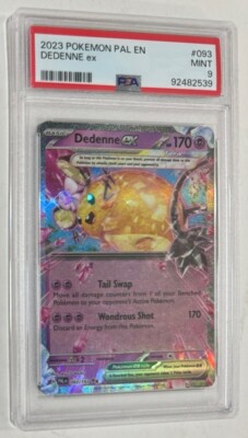 Pokémon TCG Dedenne EX Paldea Evolved PSA Graded Mint 9 Scarlet Violet-image