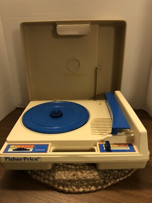 FISHER PRICE RECORD PLAYER MODEL 825 VINTAGE 1978 KIDS TURNTABLE-image