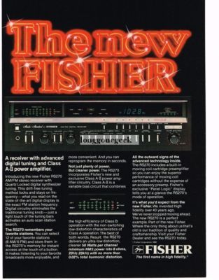 1980 Fisher RS270 Receiver Stereo Hi-Fi Vintage Ad -image