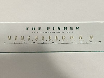 Fisher KM-60 Glass Faceplate-image