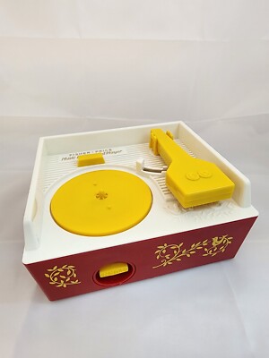Fisher Price Music Box Record Player 2014 With 5 Double Sided Records 10 Songs-image