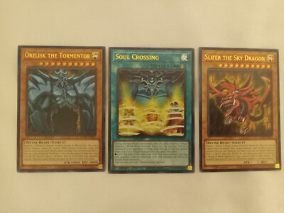 SLIFER THE SKY DRAGON OBELISK THE TORMENTOR SOUL CROSSING ULTRA RARE! YUGIOH!-image
