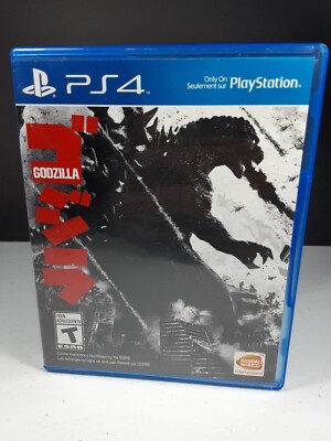 Godzilla PlayStation 4 Case & Cover Art Only! Cover Art Has Water Damage On Back-image
