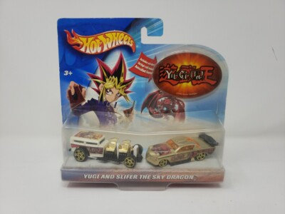 HOT WHEELS YU GI OH! YUGI & SLIFER THE SKY DRAGON TWO PACK OF CARS-image