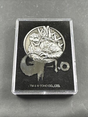 2023 GODZILLA MINUS ONE Metal Coin Medallion In Case Japan Store exclusive-image