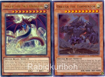 Yugioh Obelisk the Tormentor + Slifer the Sky Dragon - Movie Egyptian Gods Ultra-image