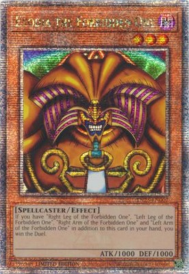 Exodia The Forbidden One TN23-EN002 Quarter Century Rare Limited Edition-image