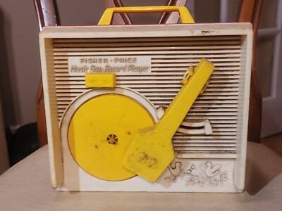 1971 Fisher Price Music Box Record Player w/ 2 records AS IS-image