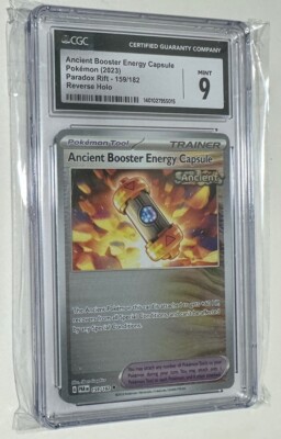 Pokemon Ancient Energy Booster Capsule Holo CGC Graded 9 Mint Not PSA Card-image