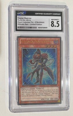 Yugioh Gagaga Magician ZTIN-ENV01 Limited Edition CGC Graded 8.5 Not PSA-image