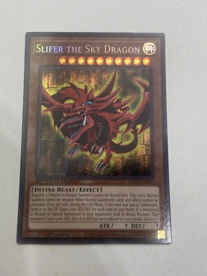 Yuigioh Slifer The Sky Dragon Sbc2-ena01 Battle City Finals 1st Ed. Rare-image