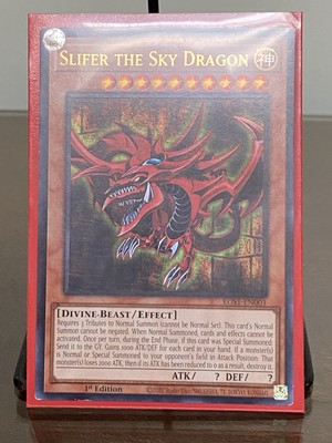 Yi-Gi-Oh 1996  Slifer The Sky Dragon 1st Edition EGS1-EN001-image