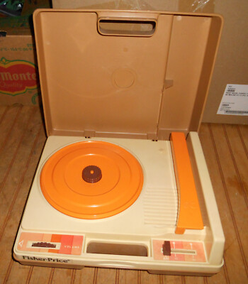 Vintage 1978 Fisher Price Record Player Turntable #825 33 45 RPM TESTED WORKING-image