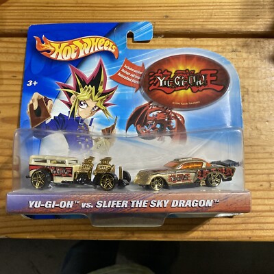 Hot Wheels Yu-Gi-Oh vs. Slifer the Sky Dragon 2 Pack 1/64 Scale FREE SHIPPING-image