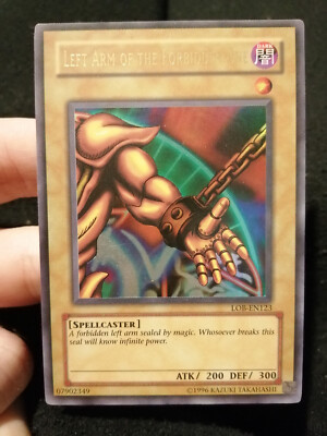 Yugioh Left Arm of the Forbidden One LOB-EN123 Ultra Rare Exodia-image