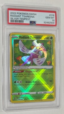 Pokémon TCG Silver Tempest Radiant Tsareena PSA Graded Gem 10 Sword & Shield-image