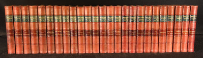 1871 25vol The Wavery Novels Centenary Edition by Sir Walter Scott Half Calf ...-image