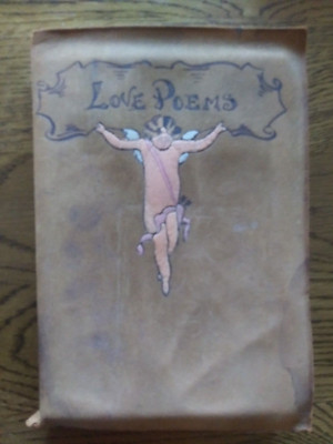 Love Poems, by Famous Authors. Sueded leather binding. Published by Hurst & Co.-image