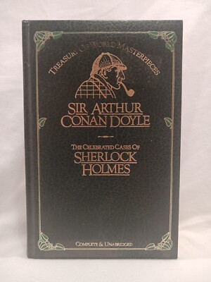 Sherlock Holmes Arthur Conan Doyle Celebrated Cases HC Omnibus Gold Gilted Pages-image
