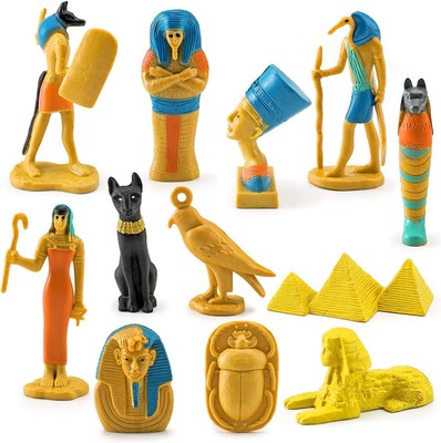 Ancient Egypt Toys Egyptian Toy for Kids Miniature Egyptians Figurines Set... -image