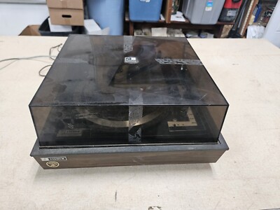 Vintage Fisher 225-XA Turntable, Cover, Selling As Is, Untested-image
