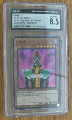 Yugioh Jinzo Holo MYFI EN041 CGC Graded 8.5 Not PSA Card-image