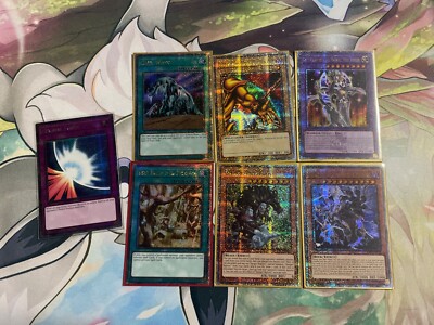 7 Cards Yu-Gi-Oh Bonanza QCR Lot Mirror Force, Cold Wave, Secret village, Exodia-image