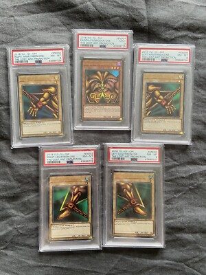 TCG Yu-Gi-Oh: 2018 Lost Art Promotion EXODIA FULL SET PSA 8-9 - LART-image