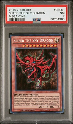 Yu-Gi-Oh! TCG Slifer the Sky Dragon 2016 Mega-Tins CT13-EN001 PSA 7-image