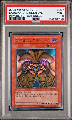 Yu-Gi-Oh 2003 Exodia Forbidden One - UTR Jpn Invader Of Darkness #057 - PSA 9 MT-image