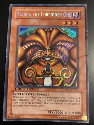 Exodia the Forbidden One (MC1-EN001) -  Secret Rare Limited ed. Yugioh-image