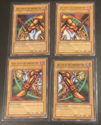 Exodia the Forbidden One Unlimited Edition Common DB1-EN Yu-Gi-Oh! 4 Cards-image