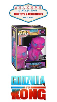 Funko Pop! Movies: Godzilla vs. Kong - Godzilla Black Light Exclusive (Vaulted)-image