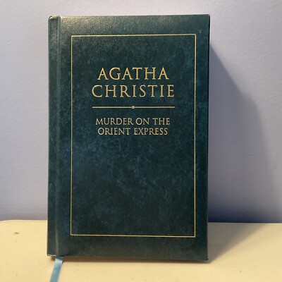 Murder On The Orient Express Agatha Christie Book Leatherette Mystery Guild 1999-image