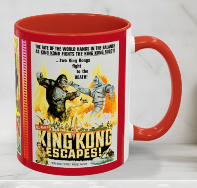 King Kong Giant Monster Poster Mug, Classic Movie Gorilla Mug, Mythical Creature-image