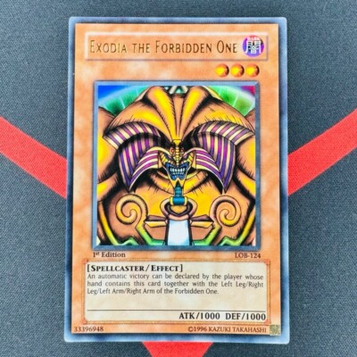 Yu-Gi-Oh! Exodia The Forbidden One LOB-124 1st Ultra Rare Asian English LP EX-image